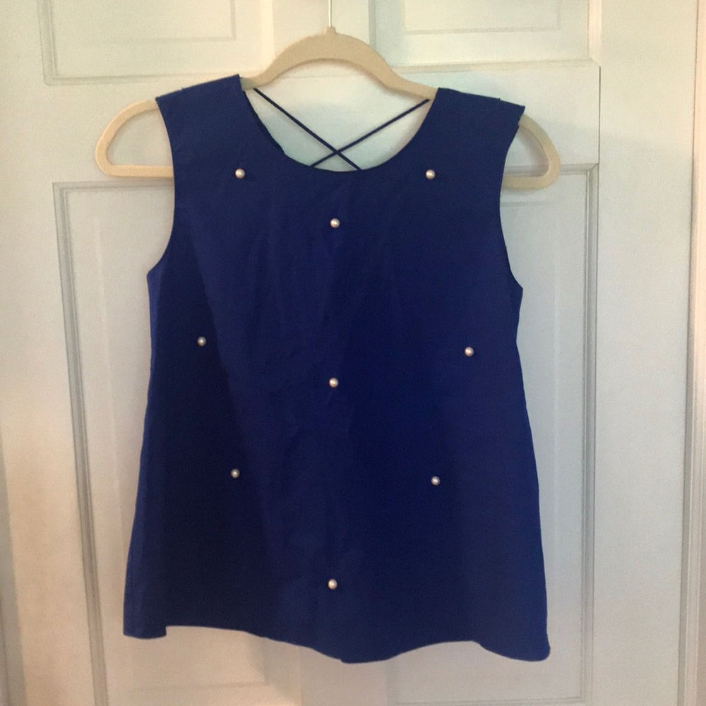 Zara sexy blue top!